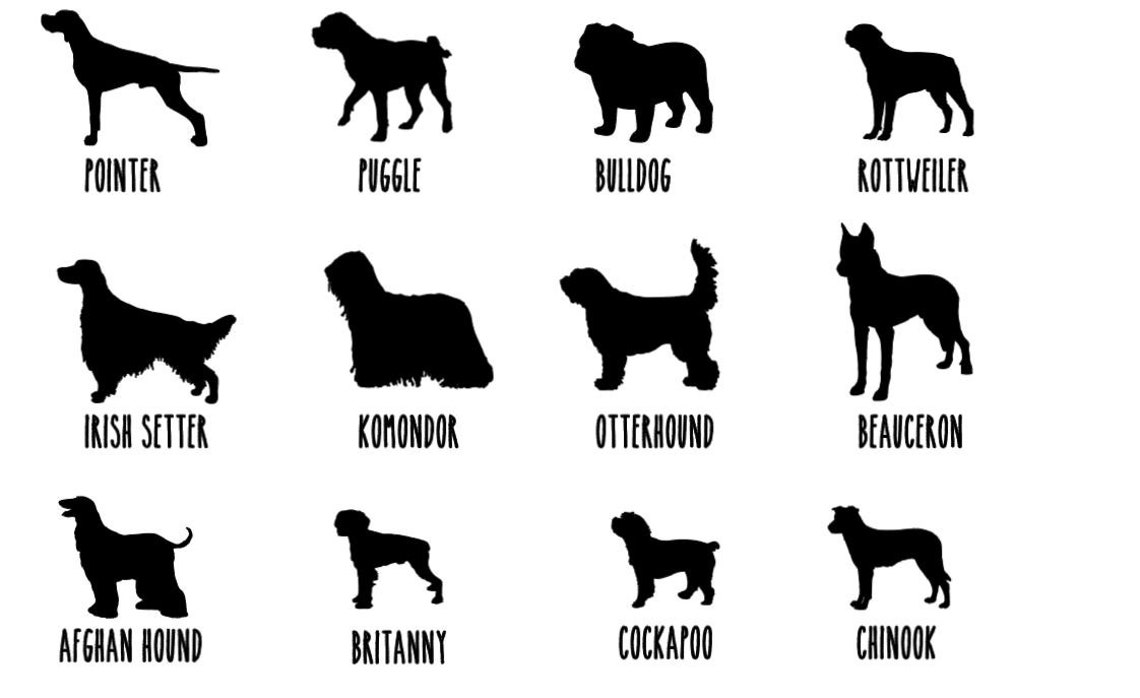 Custom Dog Decal Car Dog Car Sticker Dog Breed Decal Etsy