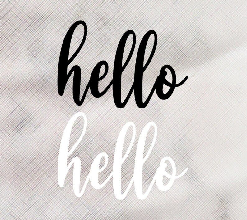 Hello Door Decal Front Door Decal Farmhouse Wall Decor Etsy