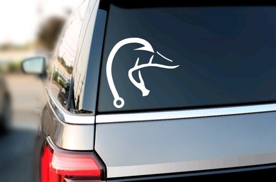 Hunting Decals, Hunting Fishing Decal, Hunting Gifts for Men, Fishing Stickers, Duck Hunting Decal, Duck Hunting Gifts, Truck Window Decals