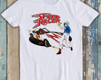 Go Speed Racer Tshirt, Iconic 90s Retro Cartoon, Pulp Fiction