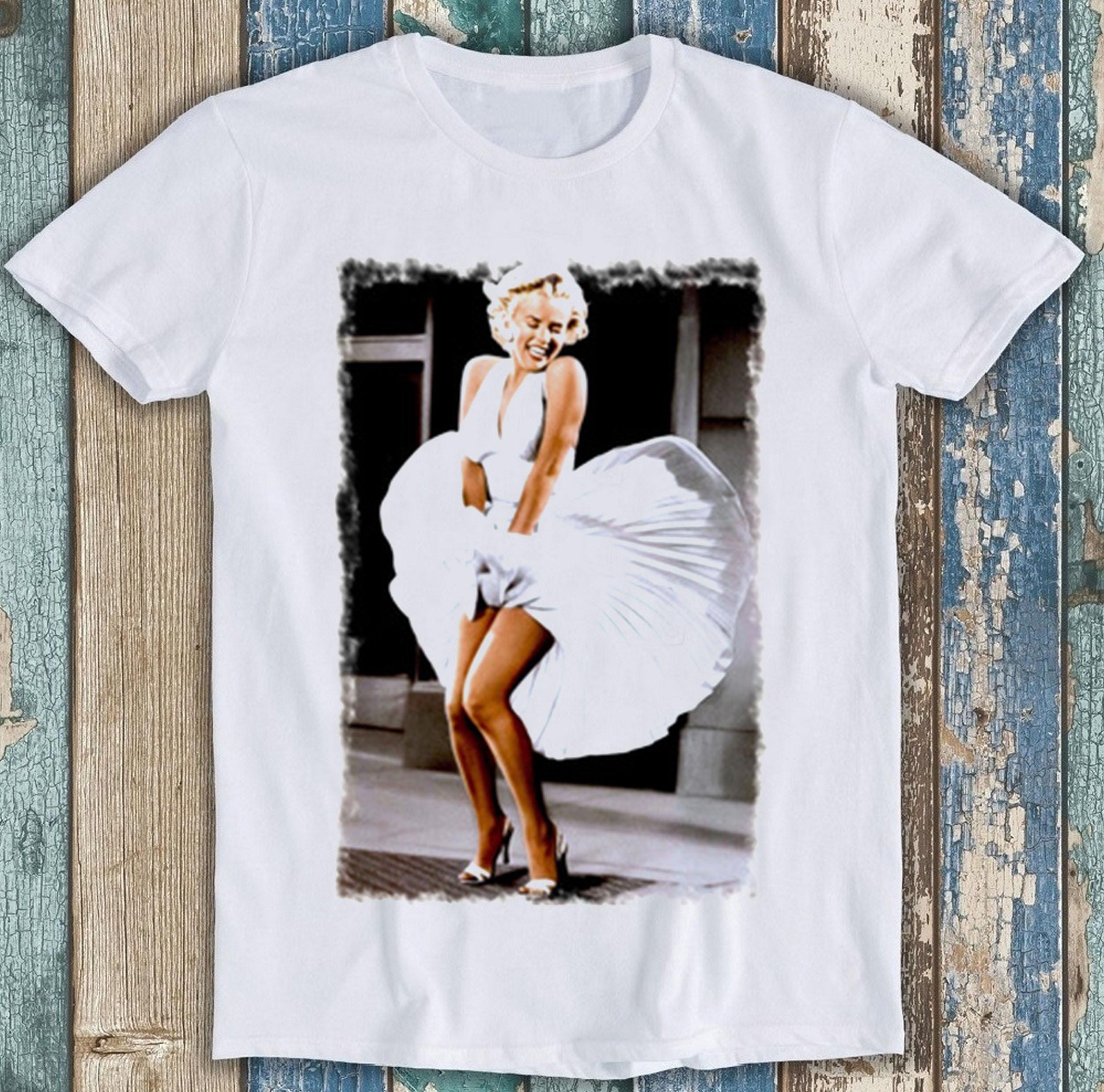 T-shirt Femme Style3 Marilyn Tattoo Heartbreaker - Motif Rock Monroe, Blanc, Taille XS, Coton Öko-Tex