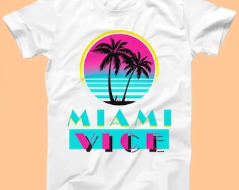 Miami Vice Cult Music Movie Funny Gamer Meme Unisex Women Men Cool Gift Tee T Shirt T887