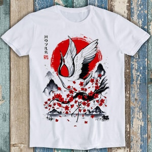 Japanischer Schwan Limited Edition Anime Manga Cartoon Top T-Shirt Beste Nettes Geschenk Männer Frauen Unisex Retro Style T-Shirt T1051