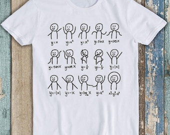 Funny Algebra Dance Graph Figures Math Equation Meme Unisex  Design Mens Womens Gift Cool Music Fashion Top Retro Tee T Shirt T976
