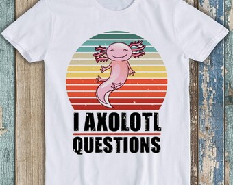 Maglietta Divertente Con Axolotl Che Gioca Ai Videogiochi. T-shirt Bianca Per Uomo/donna, Cotone, Maniche Corte. Idea Regalo Per Gamer E Amanti Dei Pesci (axolotl). - Foto 3