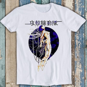 Ghost in the Shell Japanisches Sonnen-T-Shirt Meme Gamer Cool Kultfilm Musik Geschenk Tee T1007