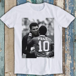 Pele Pays Tribute Hero Muhammed Ali Clay  Lex Unisex Adult Mens Womens Gift Cool Music Fashion Top  Retro Tee T Shirt 2040