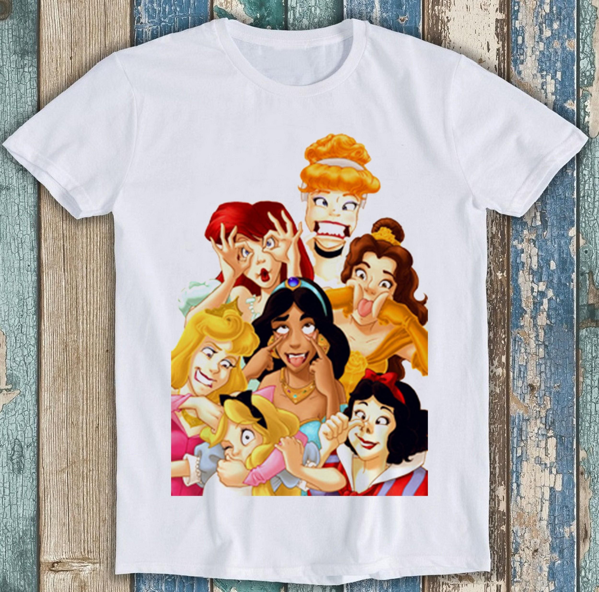 disney princess funny face shirt