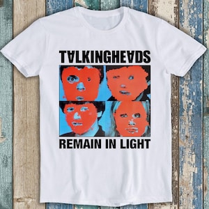 Talking Heads Remain In Light Punk Rock Unisex  Mens Womens Gift Cool Music Fashion Top  Retro Tee T Shirt 3013