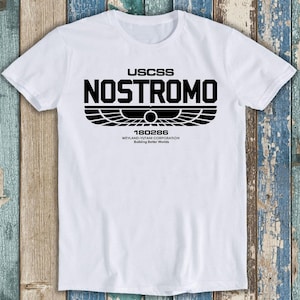 Nostromo 180286 Alien Filmgeschenk USCSS Weyland-Yutani Sci-Fi Lustiges Meme Geschenk T-Shirt T1419