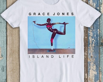 Grace Jones Island Life Design Best Seller Funny Music Meme Top