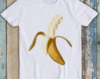 Dirty Censored Peeled Banana Unisex Adult Men Women Gift Cool Music Fashion Top  Retro Tee T Shirt 7105