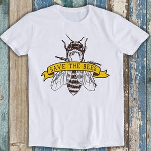 Save The Bees Pet Animal Nature Guardians Lovers Joke Funny Retro Mens Womens Unisex Cartoon Anime Top Gift Tee T Shirt T1744