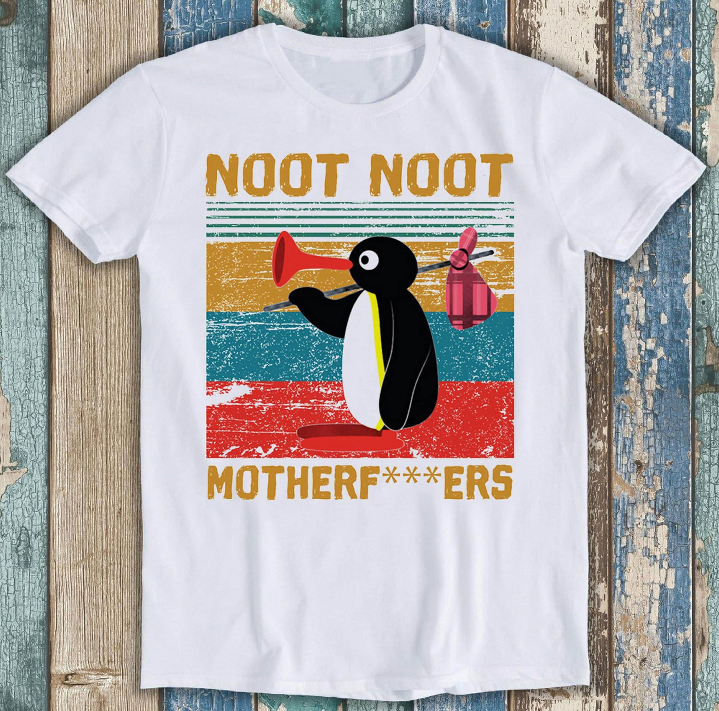 Maglietta Donna Stampa Retro B&S Boutique Noot Noot Retro T-Shirt Maglietta Per Uomo Nera Size Maglietta Vintage Motherfuckers