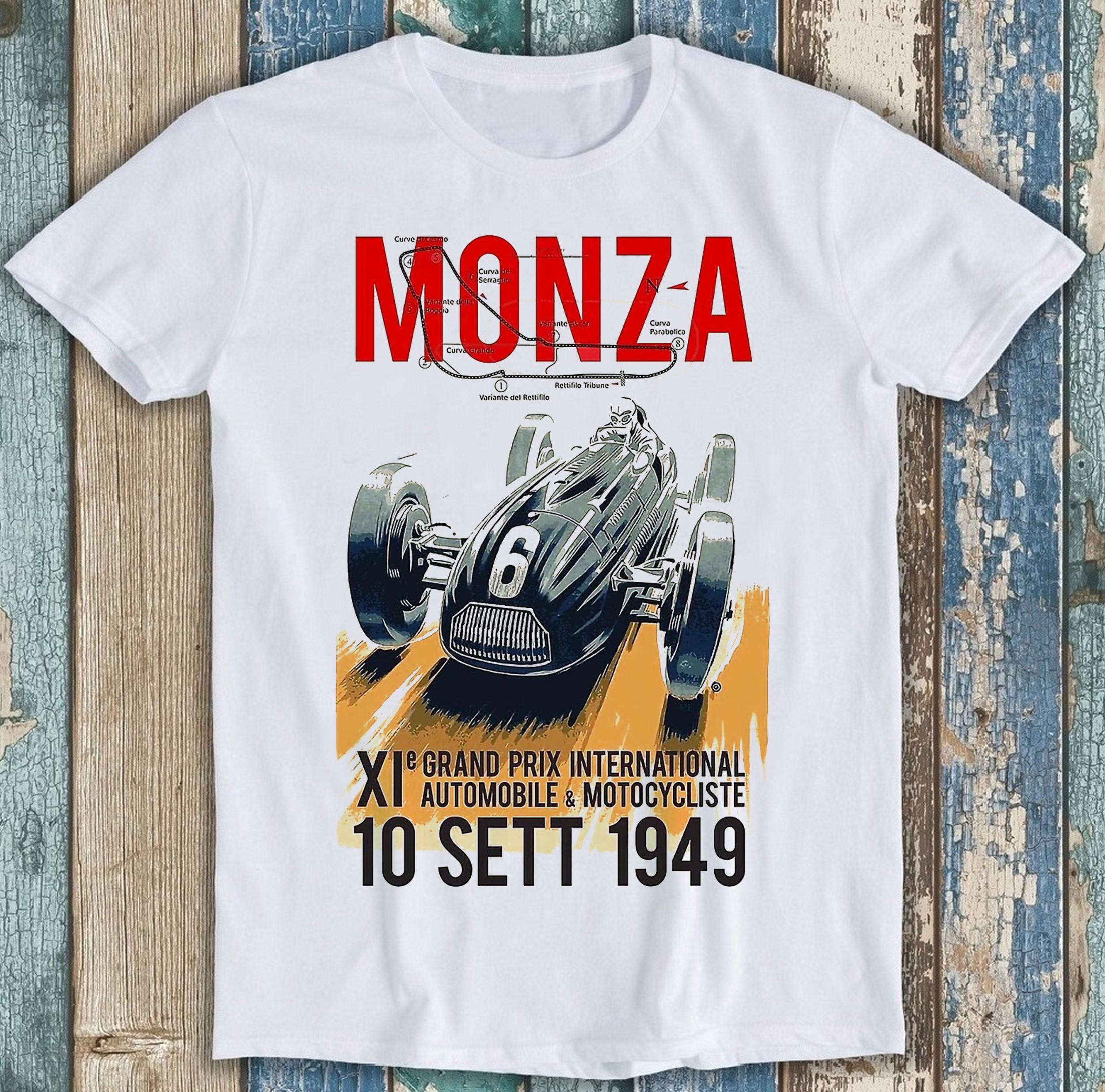 Monza Grand Prix Race 1949 Auto Racing Retro Meme Funny Gift Tee T