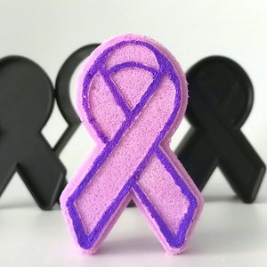 Ribbom Bath Bomb Mold // Fight against cancer