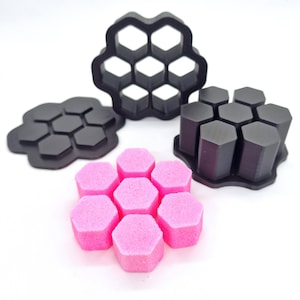 7 Hexagon Badebombenform - Wählen Sie Ihre Badebombengröße