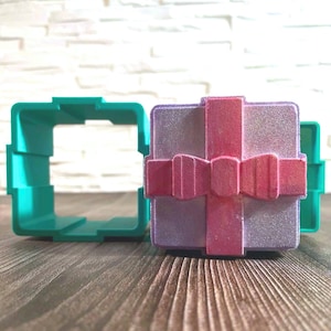 Molde para bomba de baño Presente, Regalo 3D