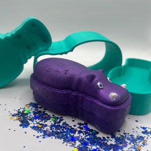 Hippopotamus Bath Bomb Mold Press // Hippo // Happy Hippo // Crafts