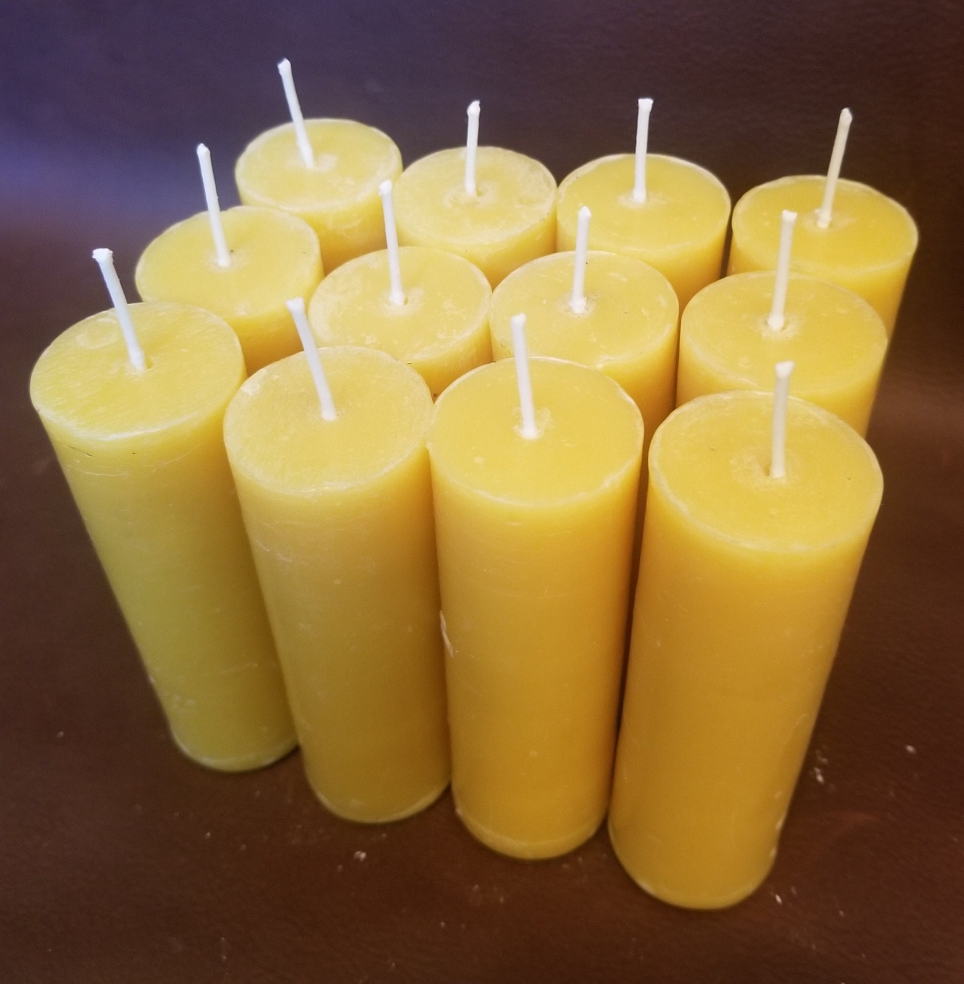 172 pcs Pillar Beeswax Candles Bulk 100% PURE Bees Wax Candles Handmade  Vintage