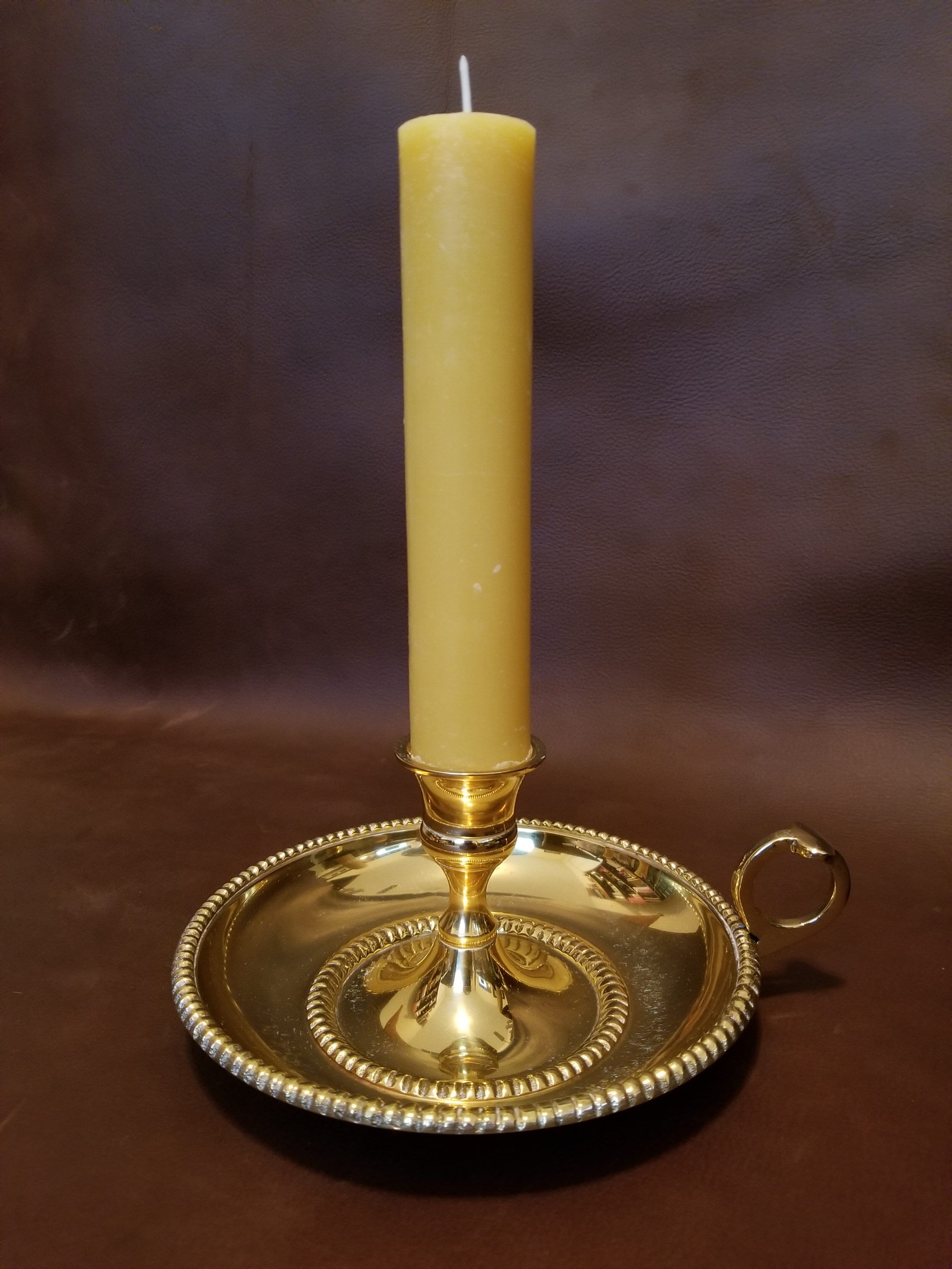 Candela A Colonna In Cera D’Api Pura Naturale – 7,6x10,2 Cm – 55 Ore Di Durata – Senza Fumo E Antigoccia – Non Profumata