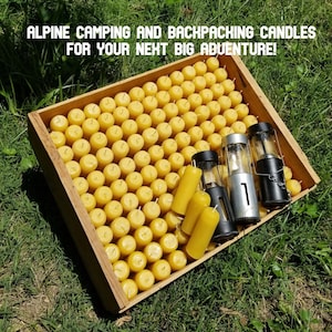 Beeswax Alpine Camping & Backpacking Candle | 100 % Pure Beeswax | Radius Head 3.25-inch x 1.25-inch | 12 Pack | “Survivor – The Little Guy”