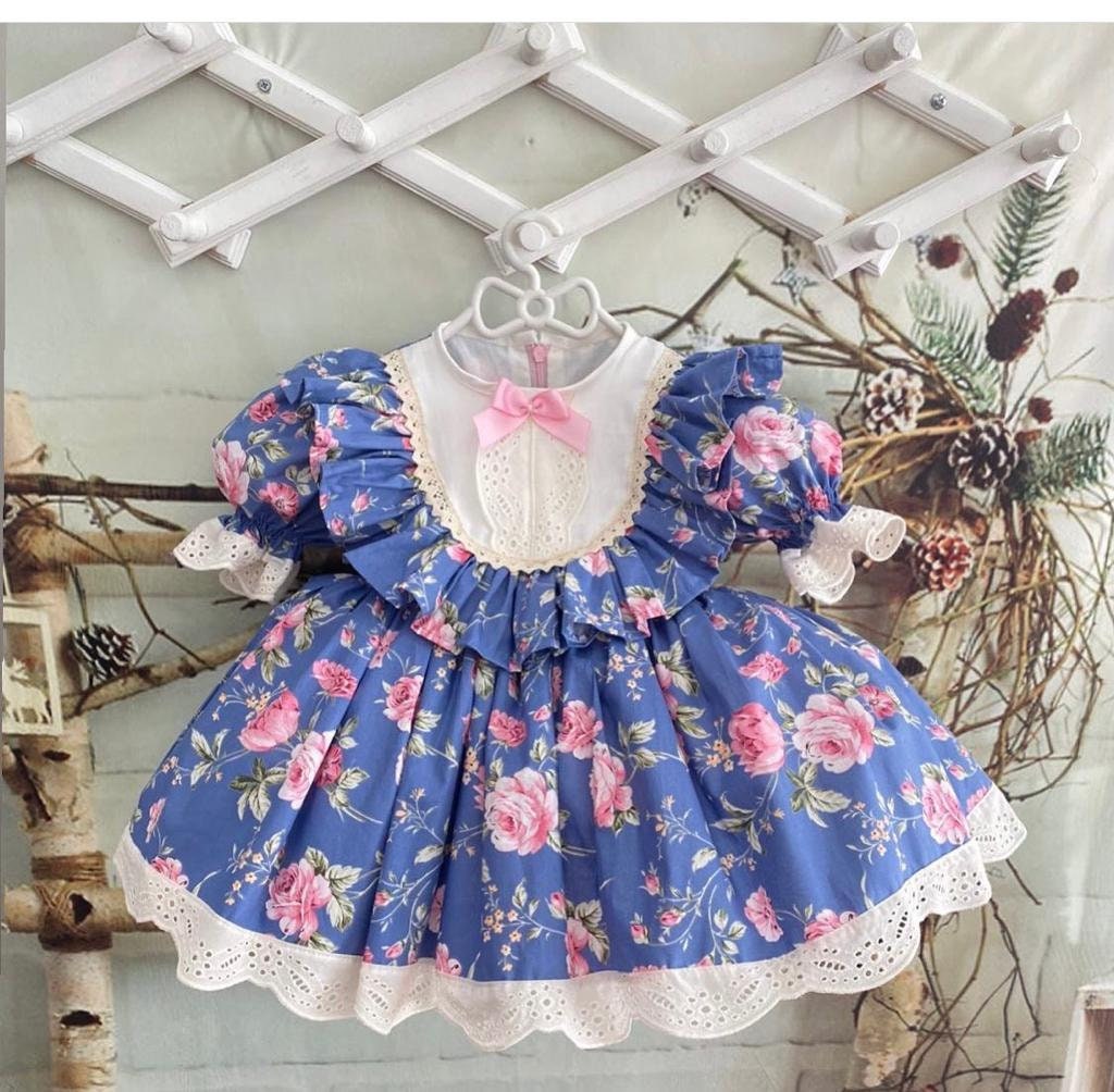FLORAL GIRL DRESS Lace Fairy Dress Handmade Flower Princess Etsy