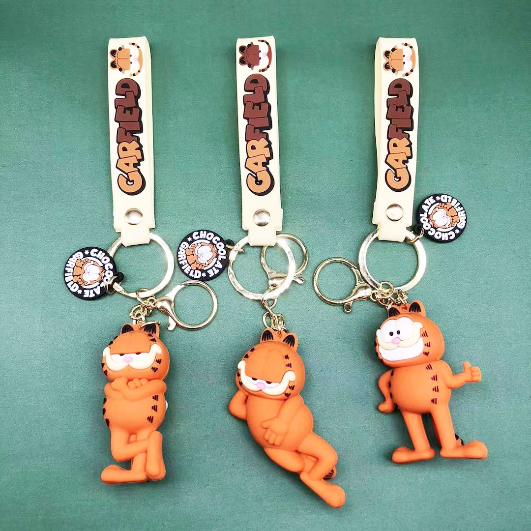 Garfield Keychains, Adorable Cute Keychain, Car Key, House Key Etsy