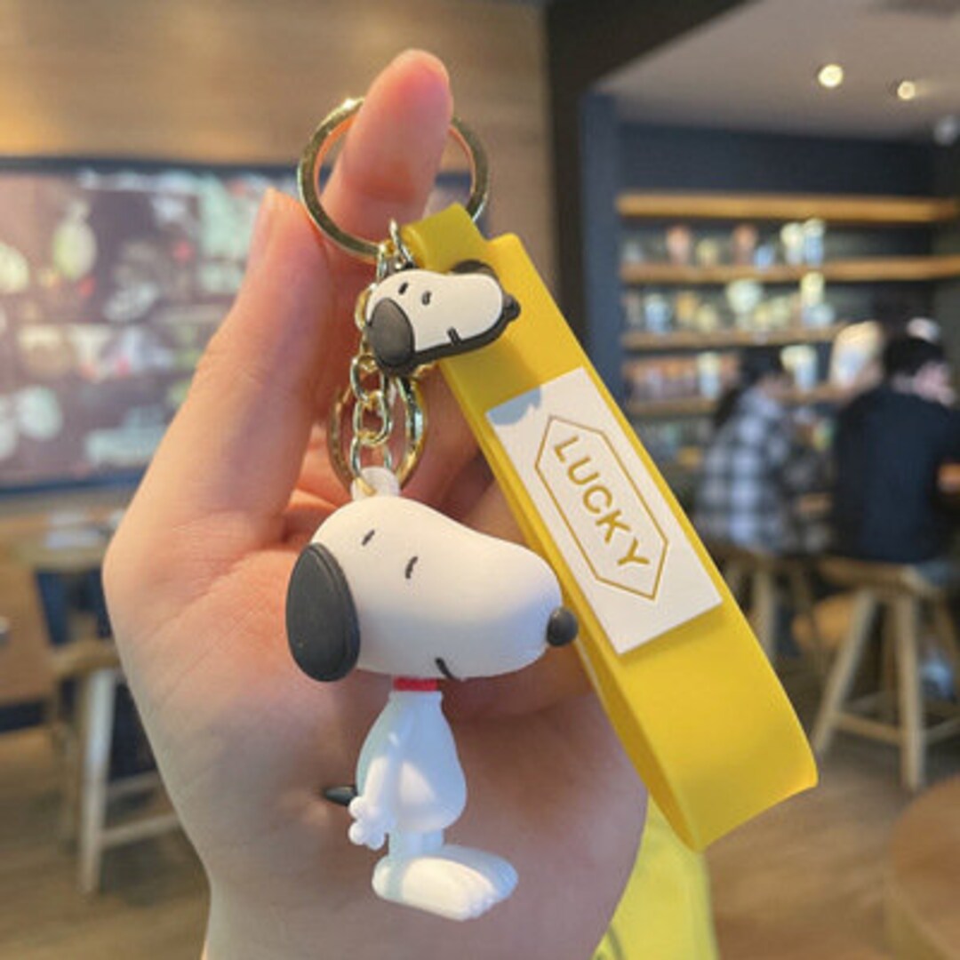 Snoopy Keychains Adorable Cute Keychain Car Key House Key Etsy