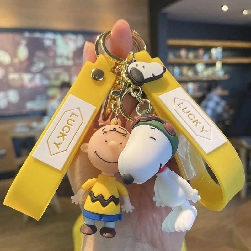 Snoopy Keychains Adorable Cute Keychain Car Key House Key Etsy
