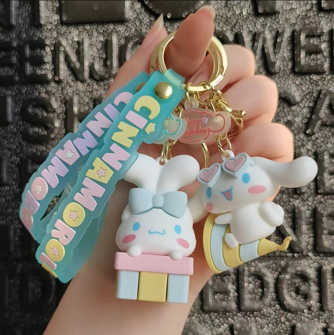 Sanior Cinnamoroll Keychains, Adorable Cute Keychain for Car Key, House