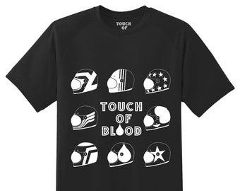 Camiseta de casco para aficionados a las motos