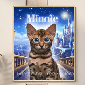 Cartoon Pet Portrait On CANVAS or DIGITAL Furry Baby Illustration Drawing | Cat Dog Bunny Horse Pet Commission from Photo | Memorial Pet