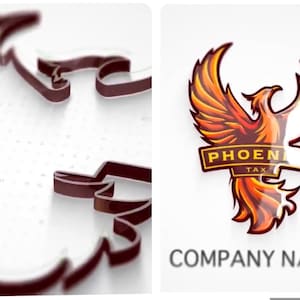 May include: A logo featuring a stylised orange and red phoenix with the text "PHOENIX TAX" in a black banner. The text "COMPANY NAME" is below the logo.