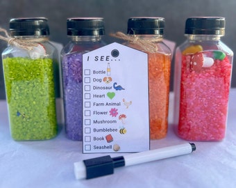 I SEE Sensory Bottle: Preschool Learning Toy, Pour and Play (8 oz)