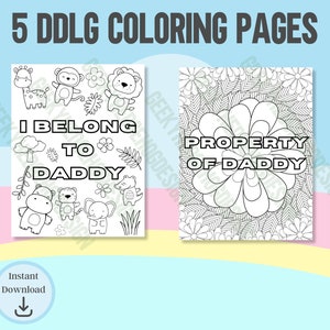 Coloring Pages, DDLG, ABDL, Yes Daddy, Babygirl in Training, Adult ...