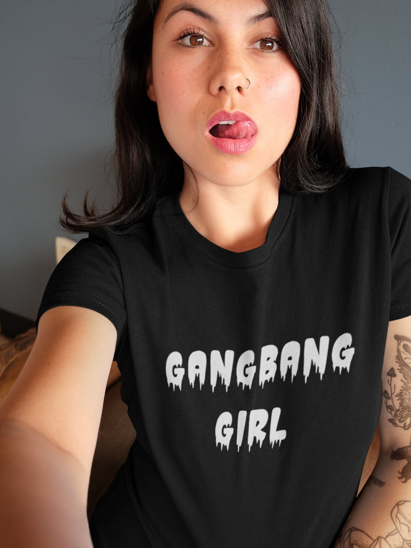 Gangbang Meisje Shirt Orgie Kleding Groep Sex Shirt Sexy