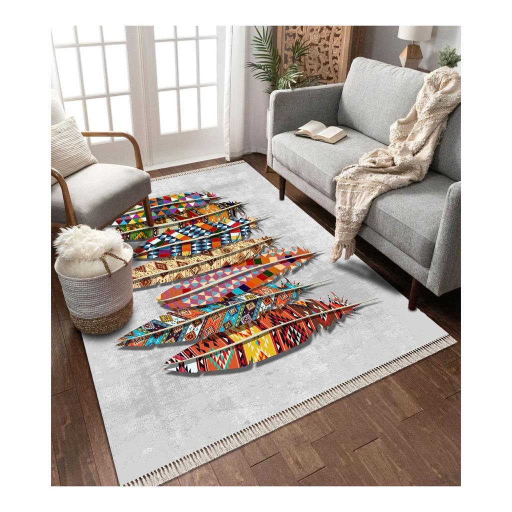 Artdecorug Modern Decorative Leaf Design Rug for Living Room Etsy UK