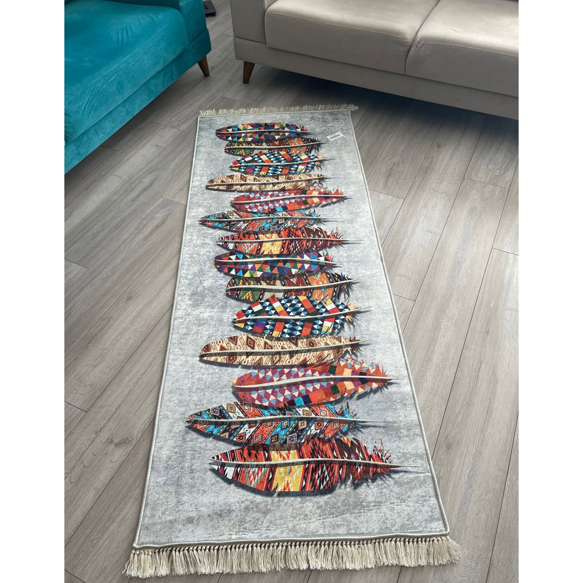 Artdecorug Modern Decorative Leaf Design Rug for Living Room Etsy UK