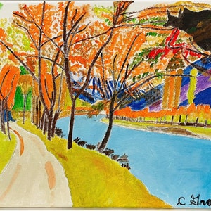 Autumn Lake Scene