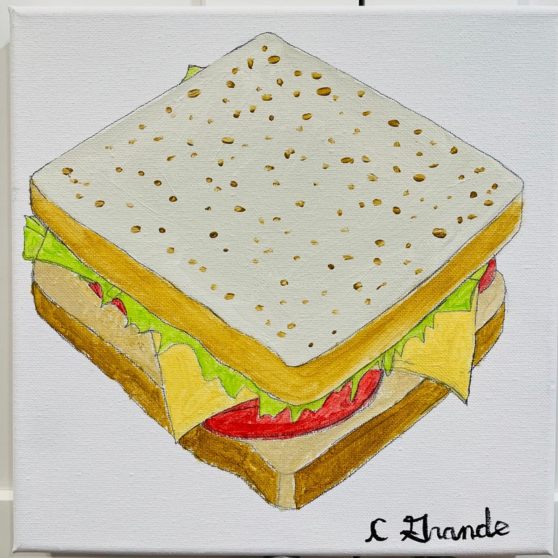 Cheese Sandwich with Lettuce and Tomato image 1