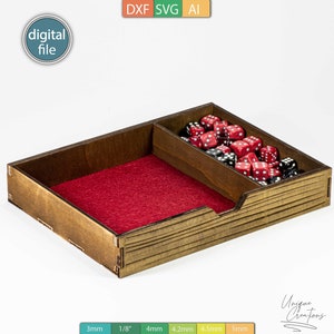 Arcane Spellbook Dice Box Laser Cut Template