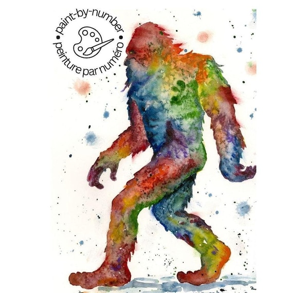 PAINT-BY-NUMBER Sasquatch by Dave Bartholet