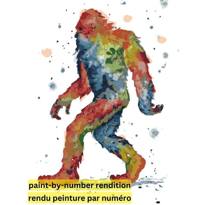 PAINT-BY-NUMBER Sasquatch by Dave Bartholet image 3