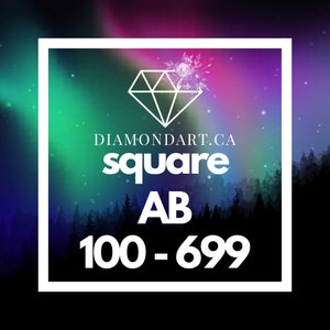 Carré AB Diamants DMC 100 - 699 (500 diamants)