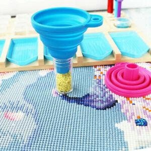 Diamond Embroidery Tools Foldable Silicone Funnel Diamond Painting