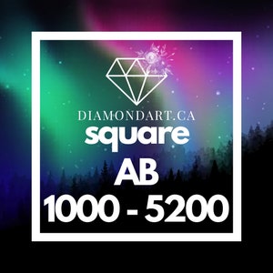 Carré AB Diamonds DMC 1000 - 5200 (500 diamants)