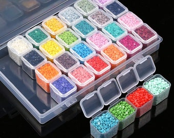 28 Cube Plastic Drill Storage Container for Diamond Painting