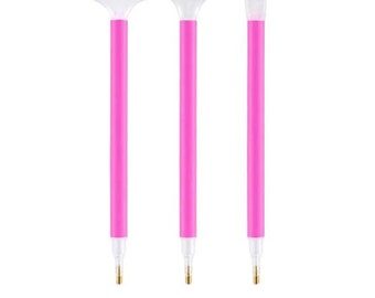 Diamond Painting Multi Placer Pen Set, 3 Pens Place Multiple Drills, 3 6 9 Tips, Diamond Art Tool Kit, Faster Painting