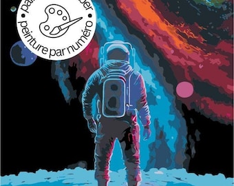 PAINT-BY-NUMBER Astronaut by Wumples